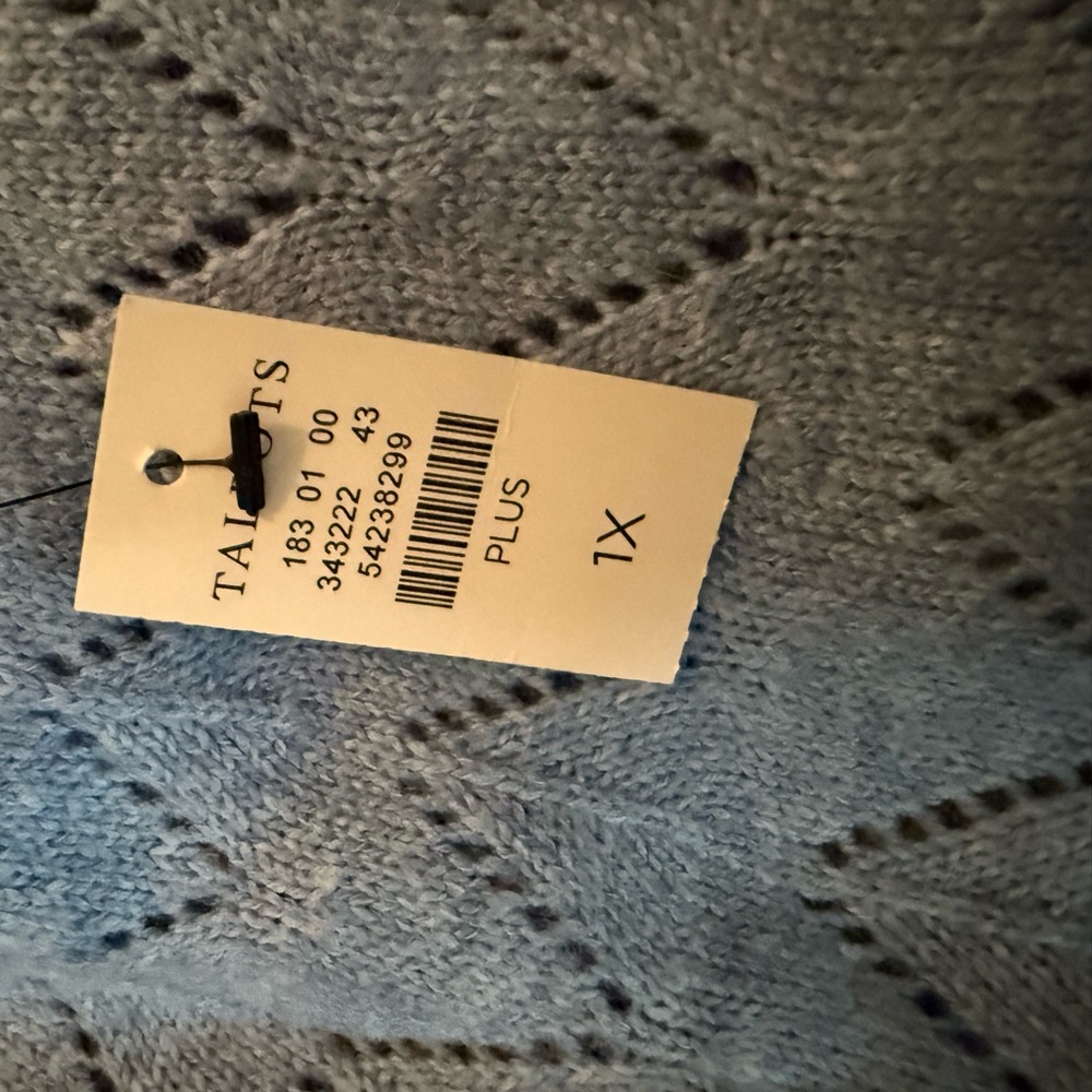 Talbots size 1X blue sweater dress